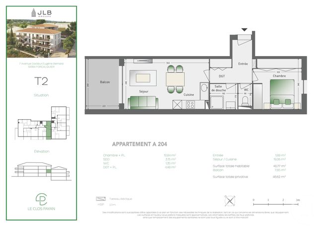 Appartement F2 à vendre - 2 pièces - 40.77 m2 - FORCALQUIER - 04 - PROVENCE-ALPES-COTE-D-AZUR - Century 21 Provence Immobilier